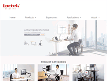 Tablet Screenshot of en.loctek.com